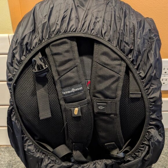 Victoriatourist DSLR Camera Backpack w/ Laptop Section Waterproof RainCover OSFM - Picture 9 of 12